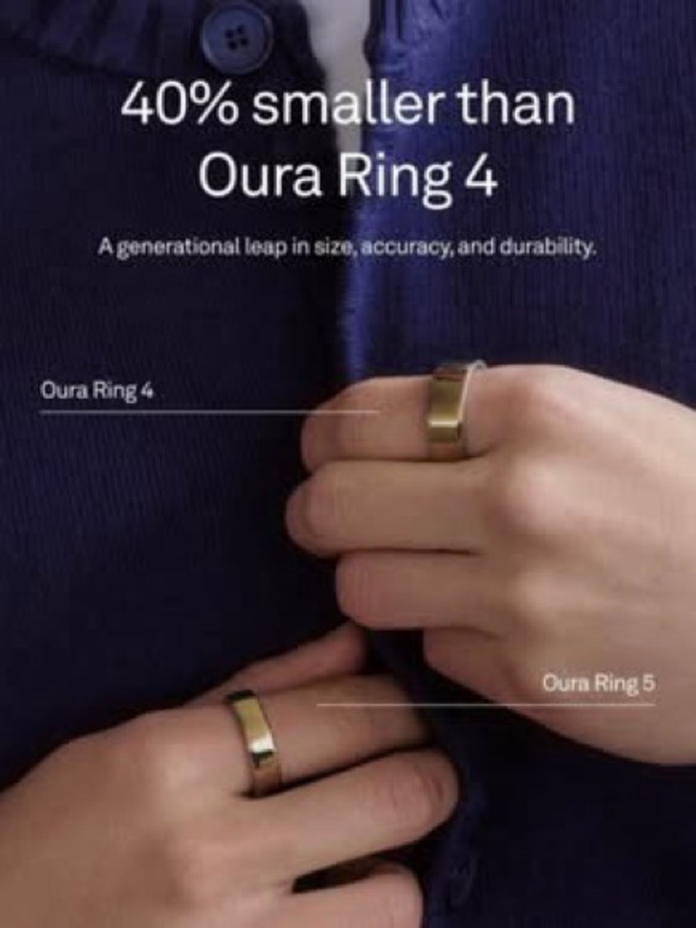 Oura Black Ceramic Ring for Women or Men - Polished Finish Size 9 - Picture 6 of 8